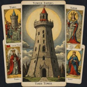 Combinação das cartas A Torre e O Imperador em momentos de transição
