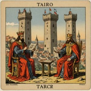 Combinação das cartas A Torre e O Imperador no trabalho