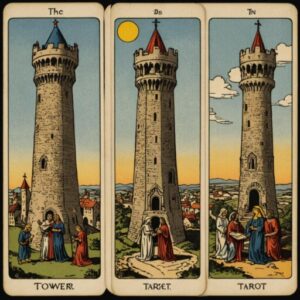 Combinação das cartas A Torre e O Julgamento na saúde