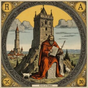 Combinação das cartas A Torre e O Louco em momentos de transição