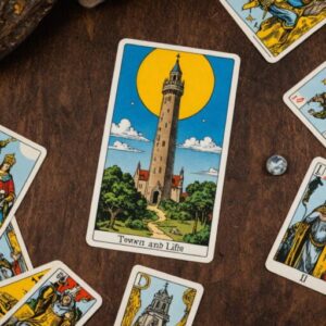 Combinação das cartas A Torre e O Mundo na vida espiritual