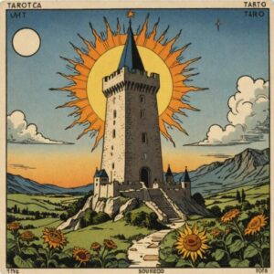 Combinação das cartas A Torre e O Sol em relacionamentos