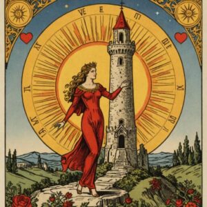 Combinação das cartas A Torre e O Sol no amor