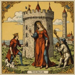 Combinação das cartas A Torre e Os Enamorados como conselho do dia