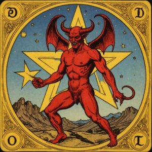 Combinação das cartas O Diabo e A Estrela como conselho do dia