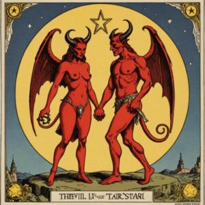 Combinação das cartas O Diabo e A Estrela em relacionamentos