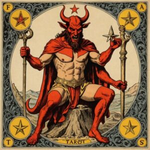 Combinação das cartas O Diabo e A Estrela na vida financeira