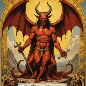 Combinação das cartas O Diabo e A Força como conselho do dia