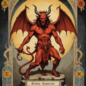 Combinação das cartas O Diabo e A Força em momentos de transição