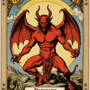 Combinação das cartas O Diabo e A Força sobre o futuro