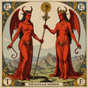 Combinação das cartas O Diabo e A Imperatriz na saúde