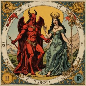 Combinação das cartas O Diabo e A Imperatriz na vida espiritual