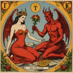 Combinação das cartas O Diabo e A Imperatriz no amor