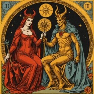 Combinação das cartas O Diabo e A Imperatriz sobre o futuro