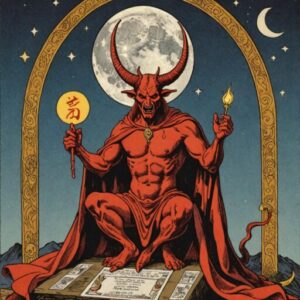 Combinação das cartas O Diabo e A Lua na vida financeira