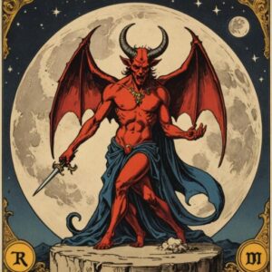 Combinação das cartas O Diabo e A Lua sobre o futuro