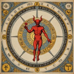 Combinação das cartas O Diabo e A Roda da Fortuna na saúde