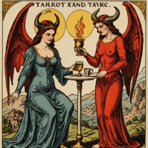 Combinação das cartas O Diabo e A Temperança no trabalho