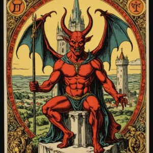 Combinação das cartas O Diabo e A Torre na saúde