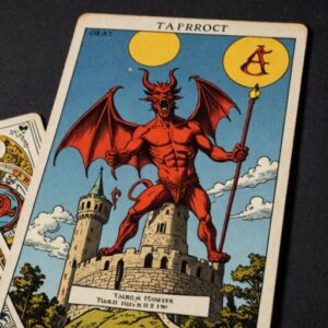 Combinação das cartas O Diabo e A Torre sobre o futuro
