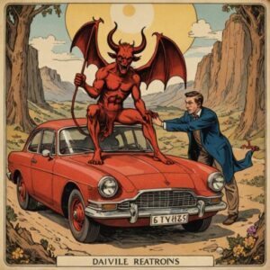 Combinação das cartas O Diabo e O Carro em relacionamentos