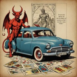 Combinação das cartas O Diabo e O Carro na vida financeira
