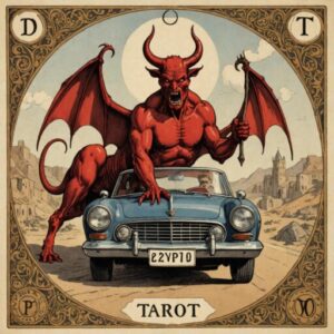 Combinação das cartas O Diabo e O Carro no trabalho