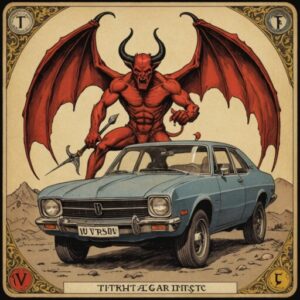 Combinação das cartas O Diabo e O Carro sobre decisões difíceis