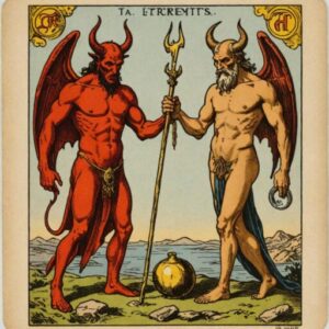 Combinação das cartas O Diabo e O Eremita na saúde
