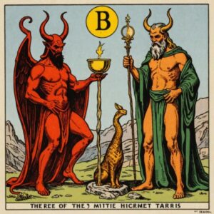 Combinação das cartas O Diabo e O Eremita na vida financeira