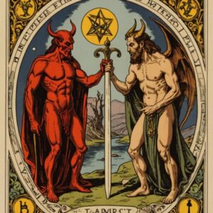 Combinação das cartas O Diabo e O Eremita sobre o futuro