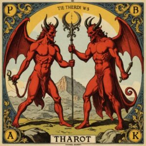 Combinação das cartas O Diabo e O Hierofante como conselho do dia