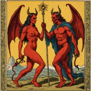 Combinação das cartas O Diabo e O Hierofante em relacionamentos