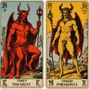 Combinação das cartas O Diabo e O Hierofante na vida financeira