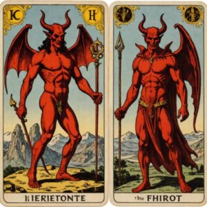 Combinação das cartas O Diabo e O Hierofante sobre o futuro