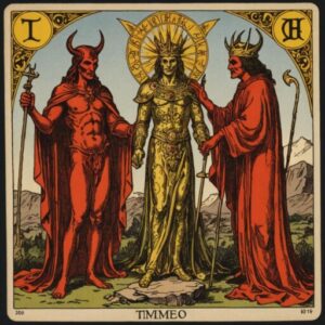 Combinação das cartas O Diabo e O Imperador em momentos de transição