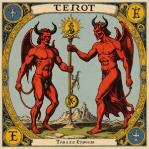 Combinação das cartas O Diabo e O Imperador na saúde