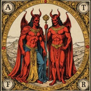 Combinação das cartas O Diabo e O Imperador no amor
