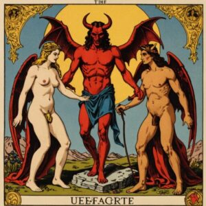Combinação das cartas O Diabo e O Julgamento em relacionamentos