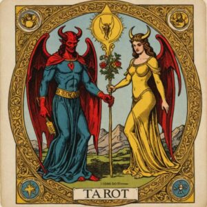 Combinação das cartas O Diabo e O Julgamento no amor