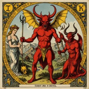 Combinação das cartas O Diabo e O Louco na saúde