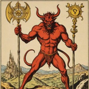 Combinação das cartas O Diabo e O Louco na vida financeira