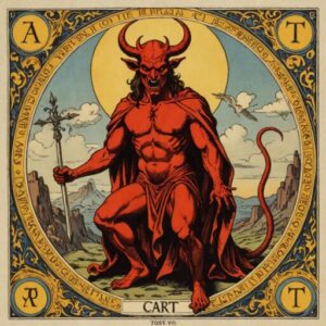Combinação das cartas O Diabo e O Louco sobre o futuro