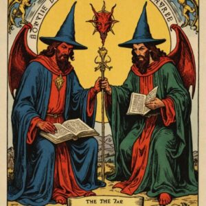 Combinação das cartas O Diabo e O Mago como conselho do dia