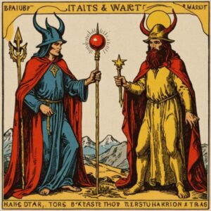 Combinação das cartas O Diabo e O Mago em relacionamentos