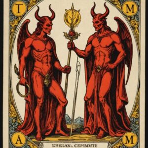 Combinação das cartas O Diabo e O Mago no amor