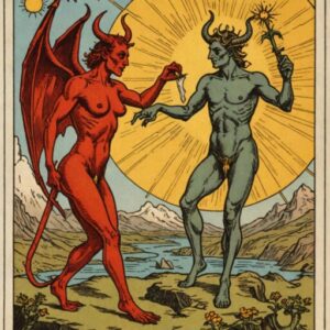 Combinação das cartas O Diabo e O Sol na vida espiritual
