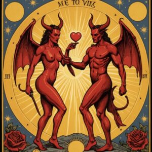 Combinação das cartas O Diabo e O Sol no amor