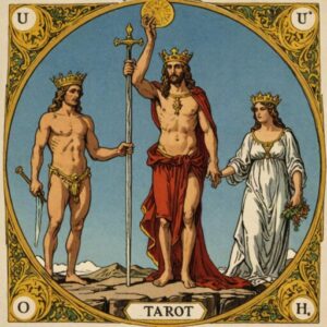Combinação das cartas O Julgamento e A Força sobre o futuro