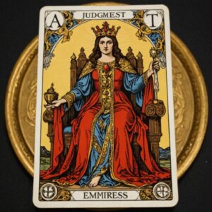 Combinação das cartas O Julgamento e A Imperatriz em momentos de transição
